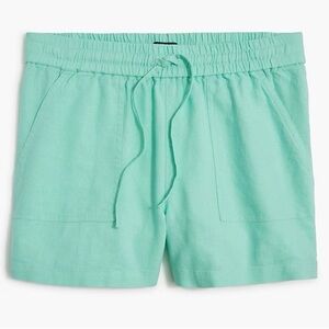 NWT J. Crew Linen Drawstring Pull On Shorts, Coastal Preppy J.Crew Factory 2X